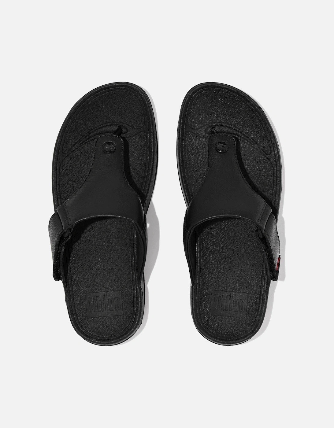 Trakk II Leather Men's All Black Sandals