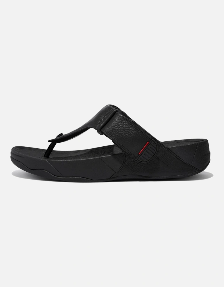 Trakk II Leather Men's All Black Sandals