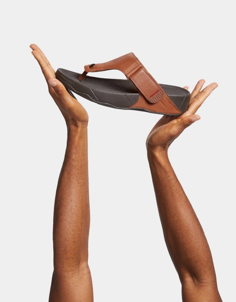 Trakk II Leather Men's Dark Tan Sandals