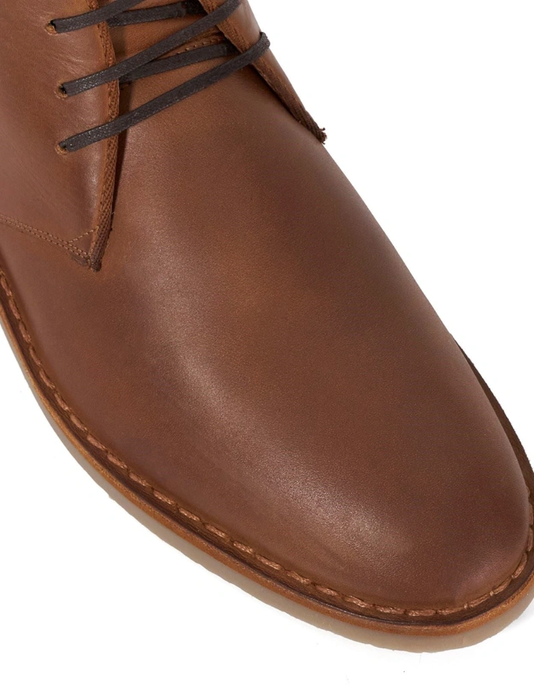Dune Cashed Suede Men's Chestnut Ankle Boots
