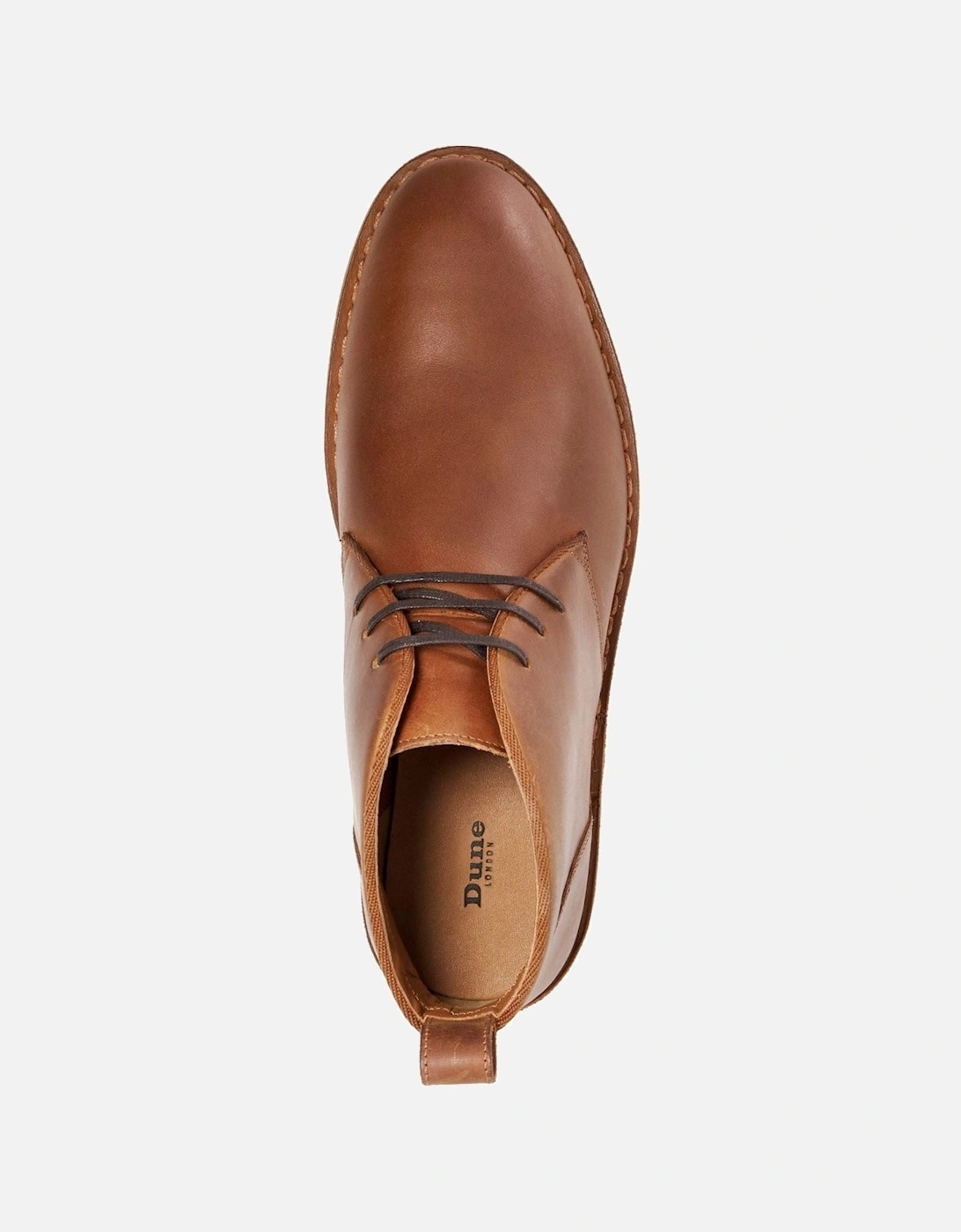 Dune Cashed Suede Men's Chestnut Ankle Boots