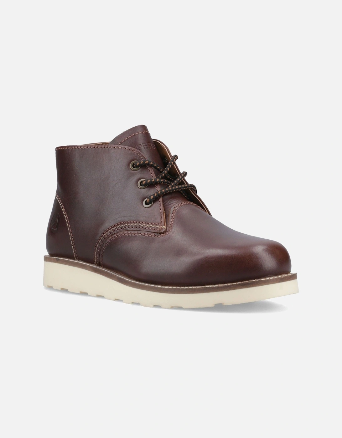 Sperry Portland Leather Men's Chocolate Ankle Boots, 6 of 5