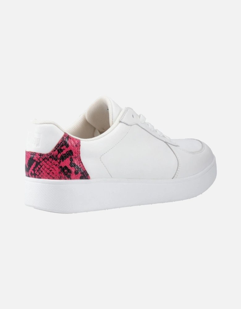 Rally Snakeprint-Backtab Leather Women's Urban White/Wild Raspberry Trainers