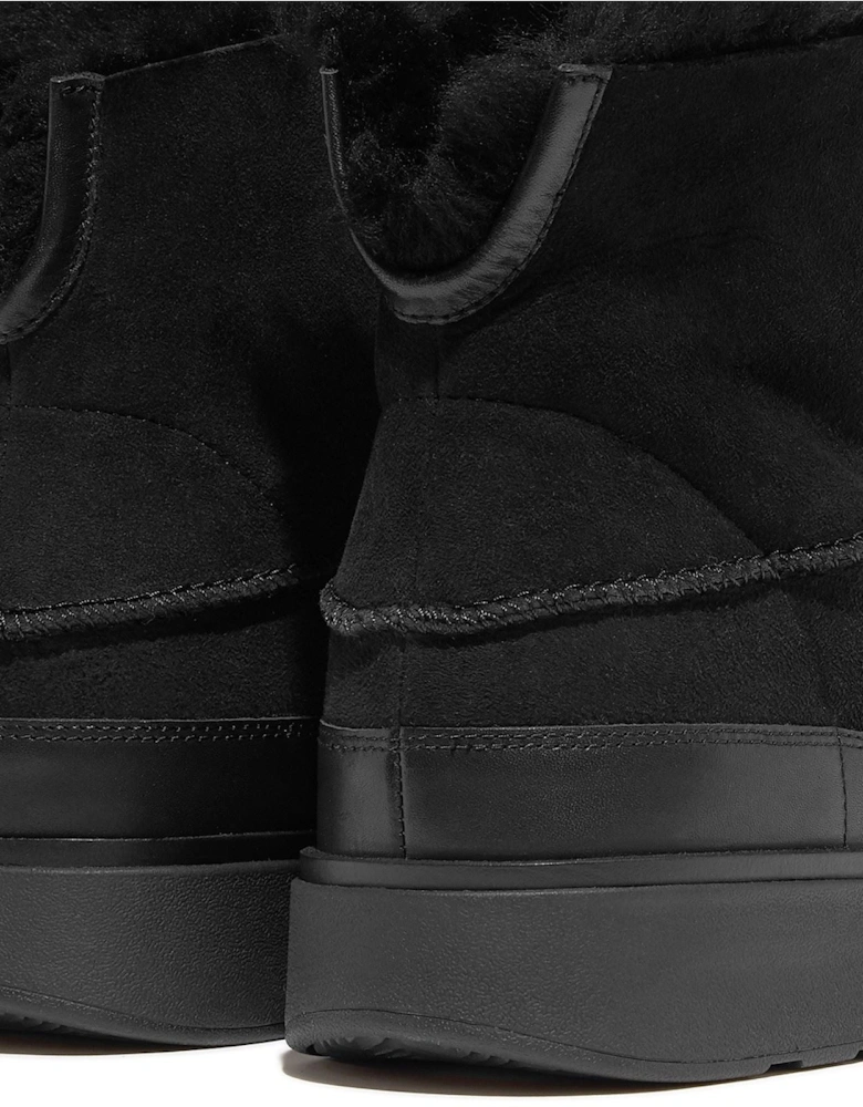 Gen-FF Mini Double-Faced Leather Women's All Black Boots