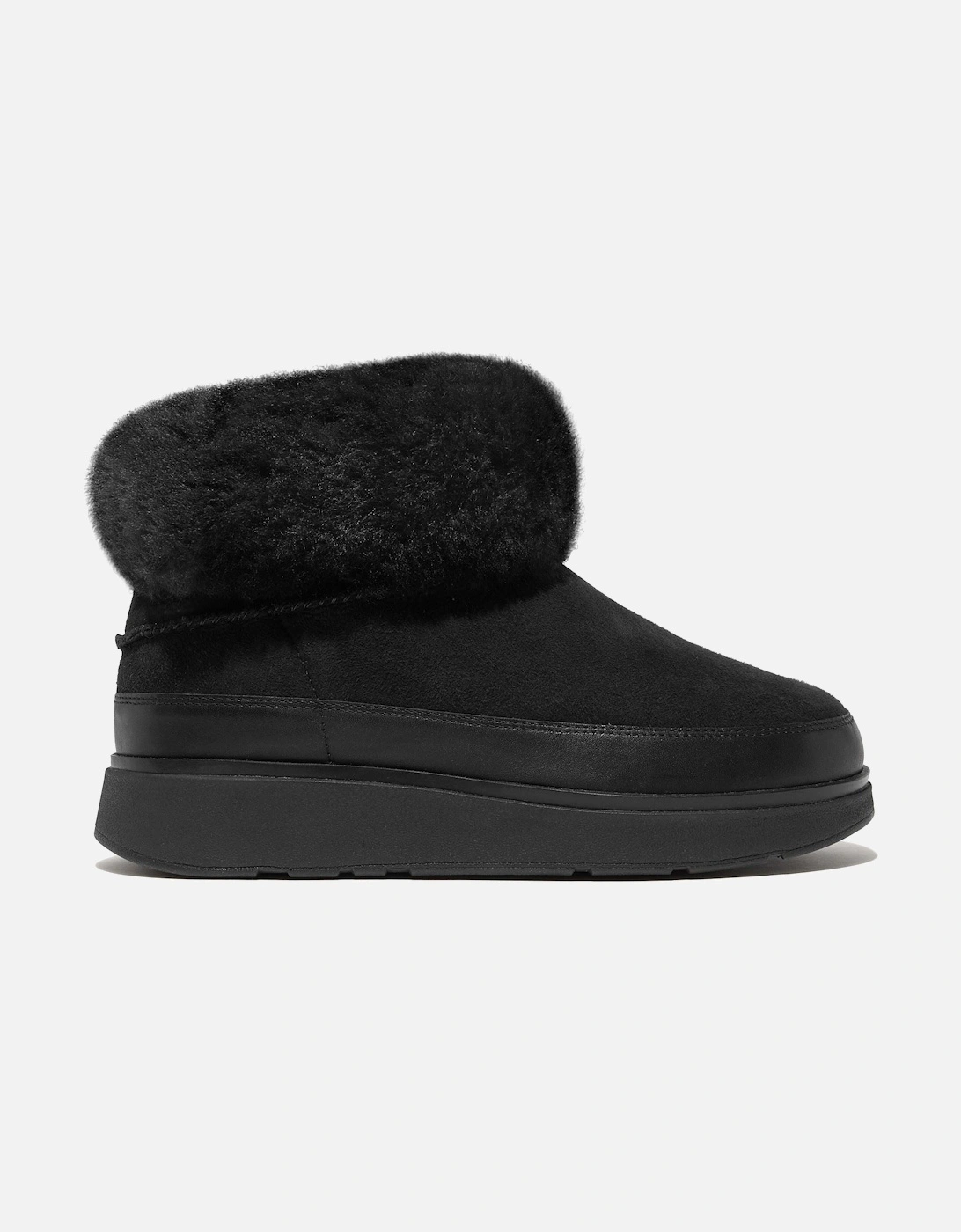 Gen-FF Mini Double-Faced Leather Women's All Black Boots