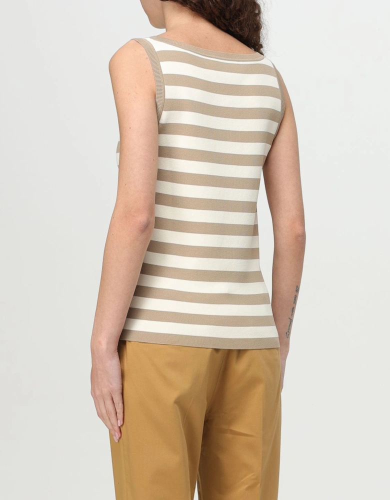 Ribbed Knit Sleeveless Top