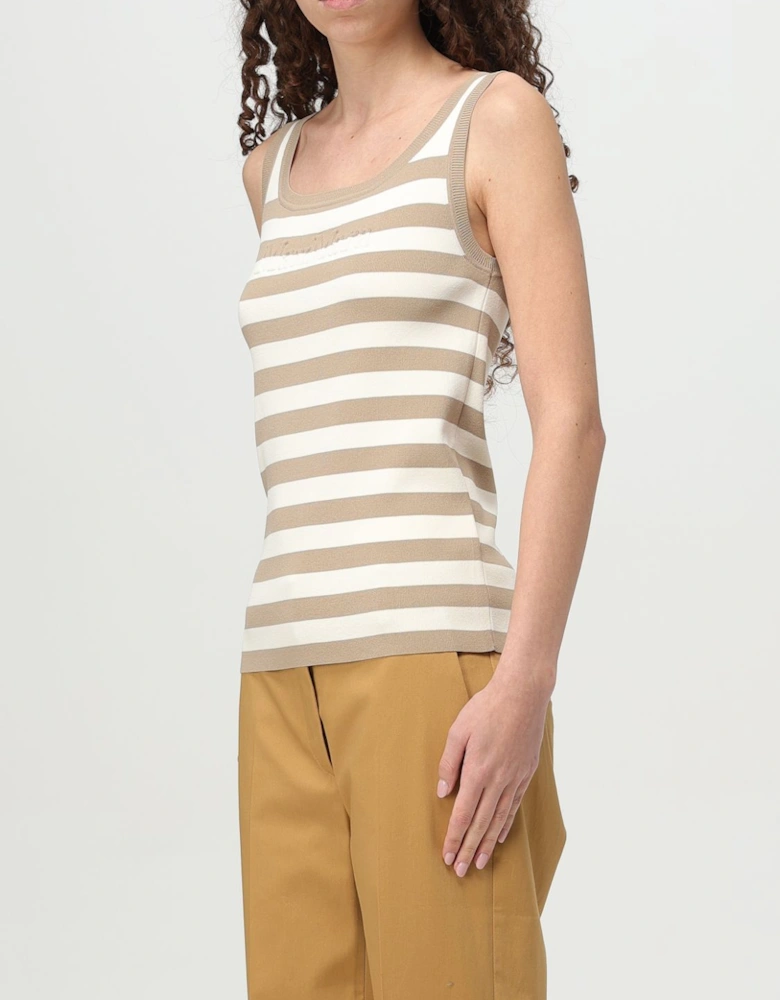 Ribbed Knit Sleeveless Top