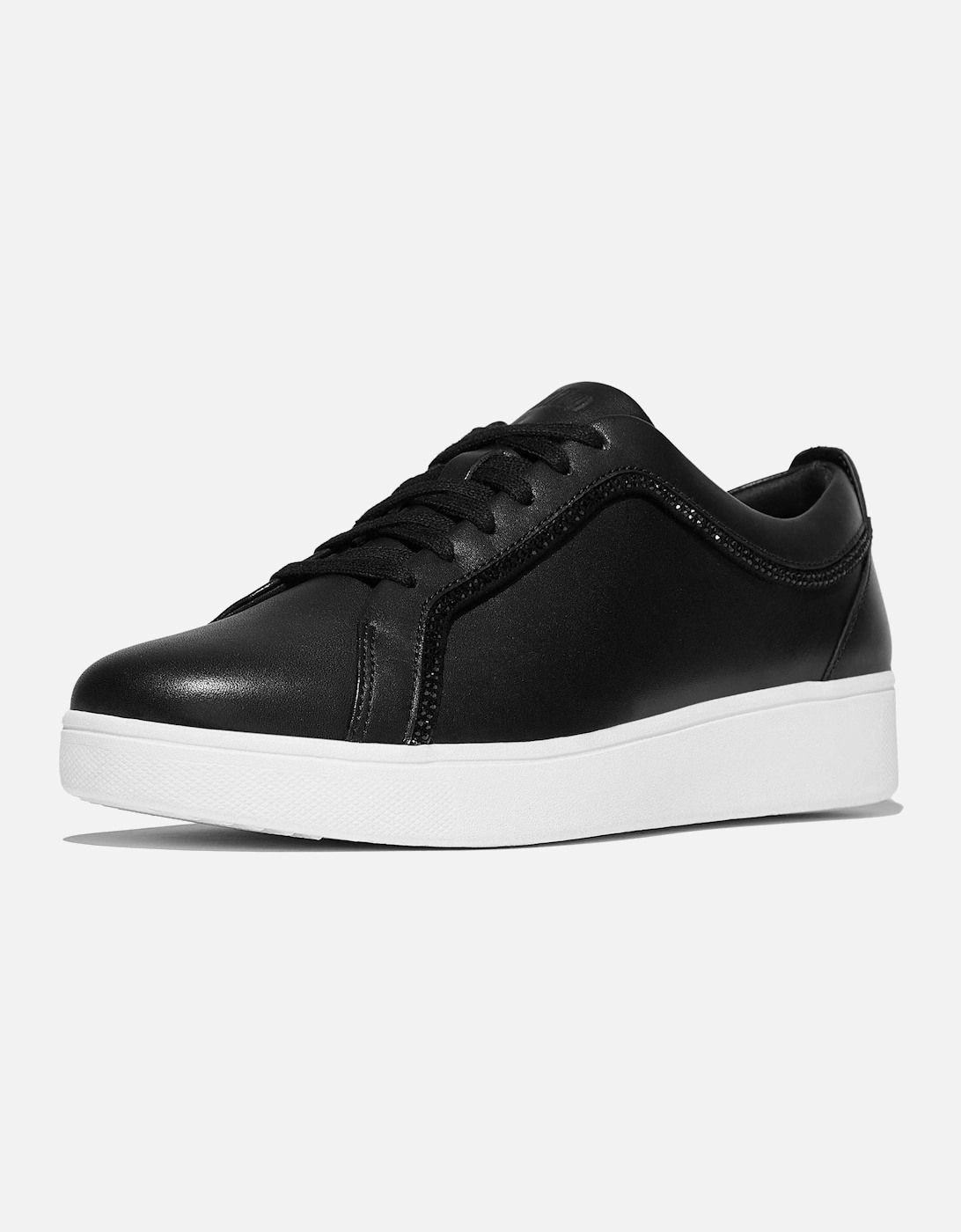 Rally Leather Women's Black Trainers, 6 of 5