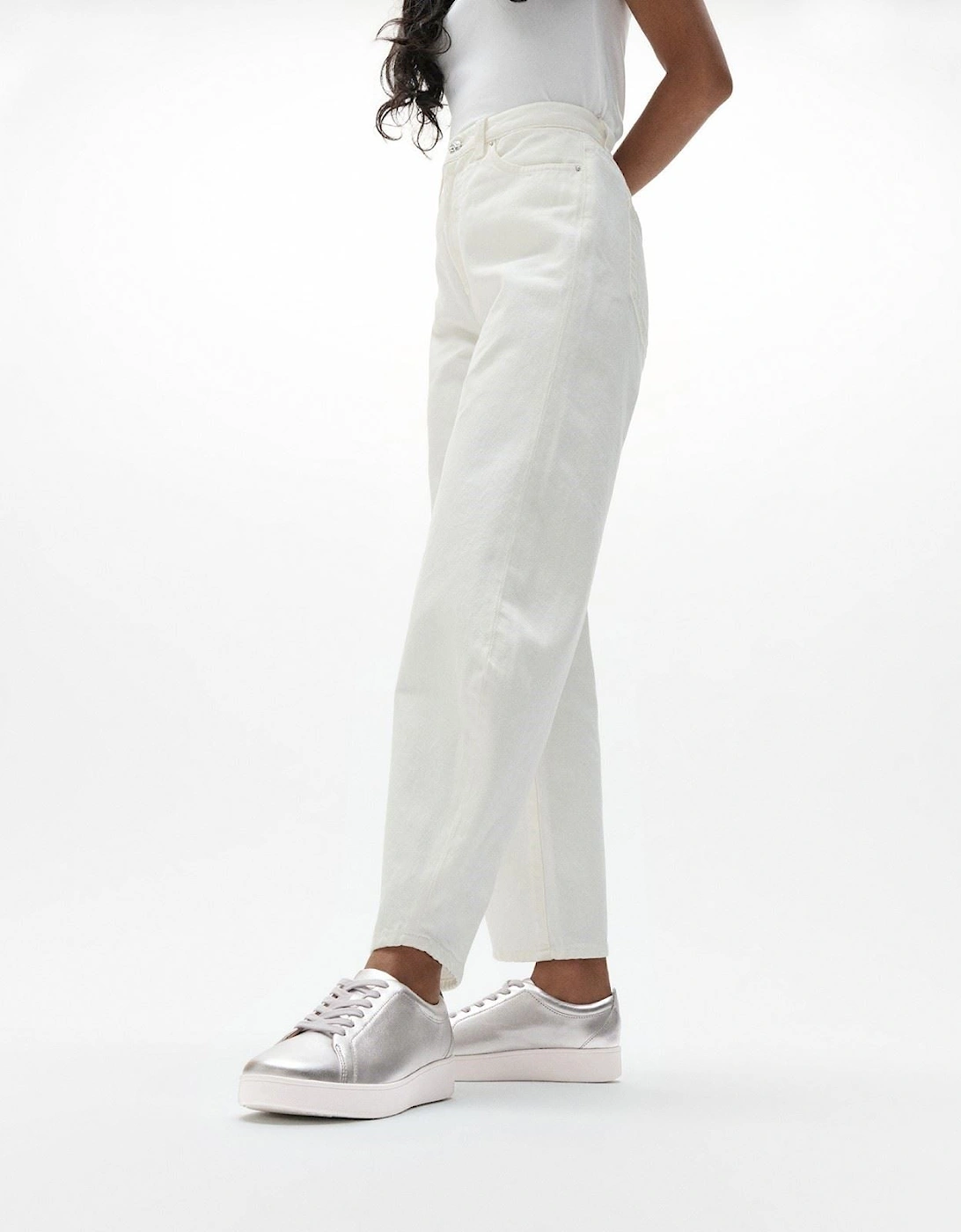 Rally Sneakers Leather Women's Silver Trainers