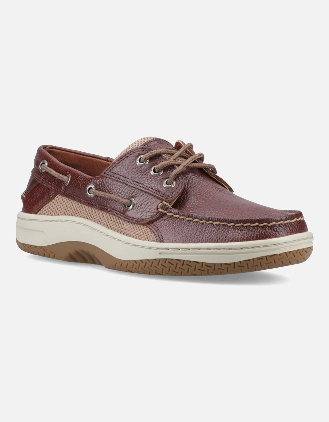 Sperry Billfish 3 Eye Leather Men's Brown Boat Shoes, 6 of 5