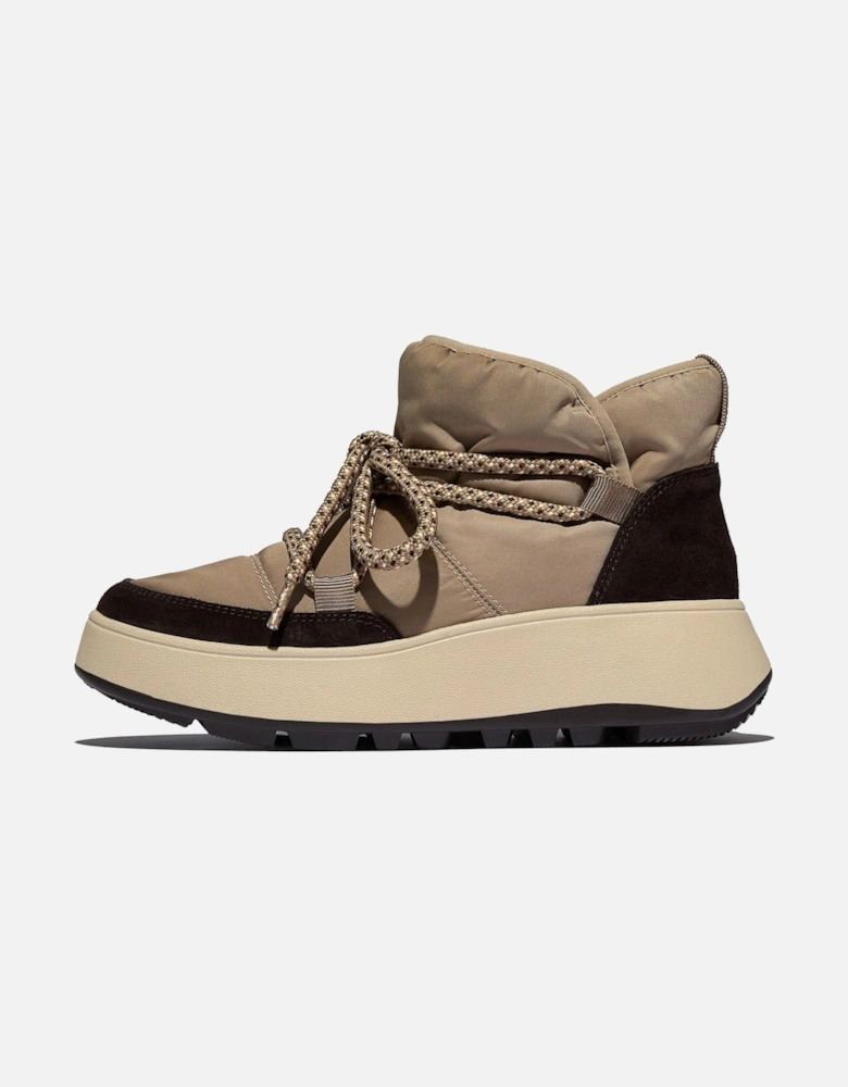 F-Mode Suede Women's Taupe Boots