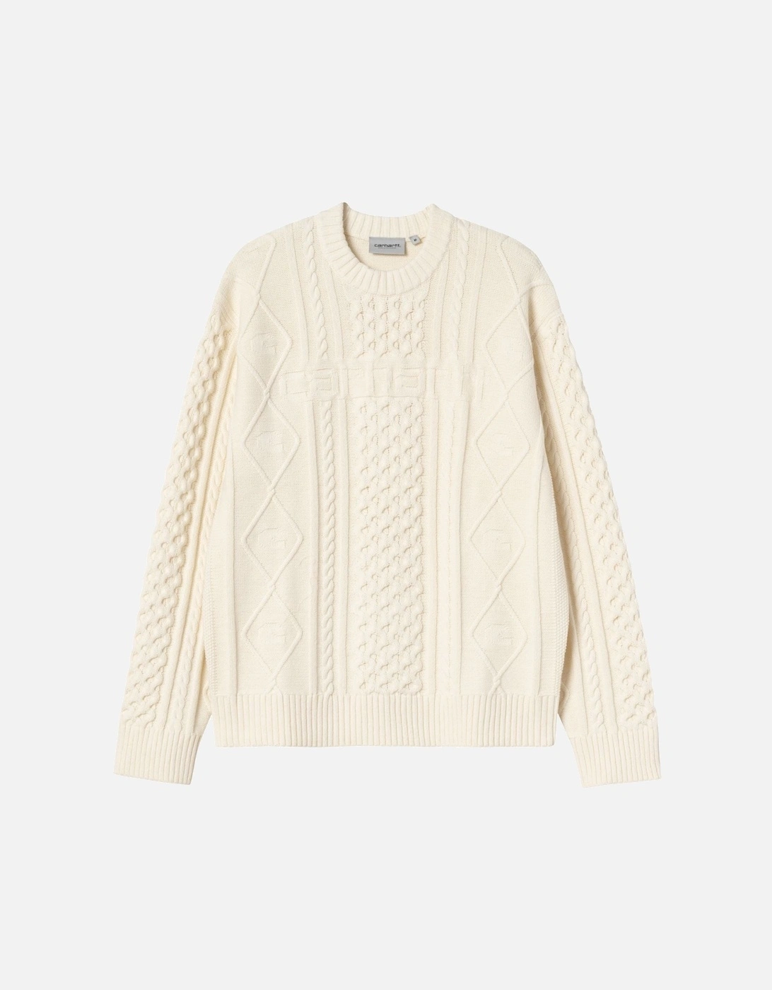 Men's Carhartt WIP Shawn Sweater - White - Size: 38
