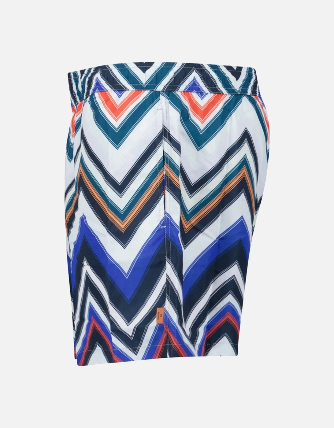 Zig Zag Swim Shorts Multi Red And Blue