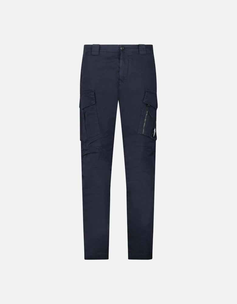 Lens Garment Dyed Ergonomic Cargo Pants Navy