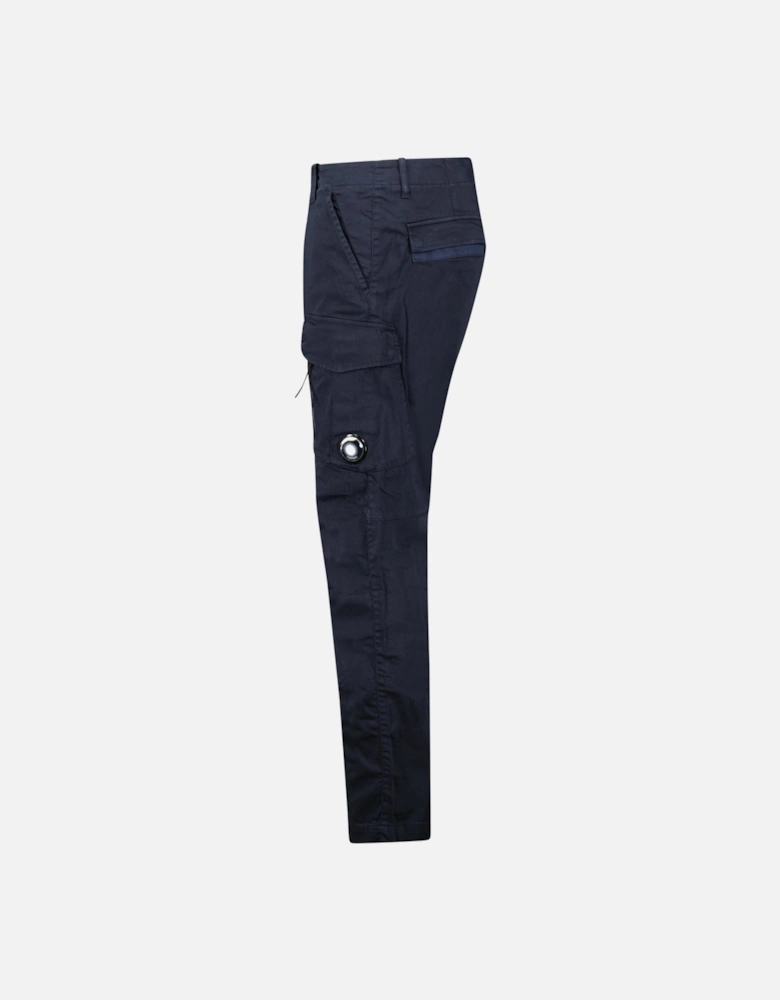Lens Garment Dyed Ergonomic Cargo Pants Navy