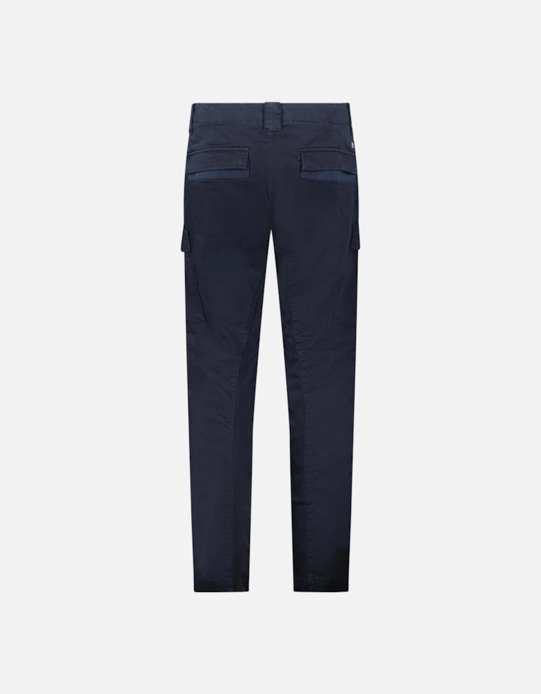 Lens Garment Dyed Ergonomic Cargo Pants Navy