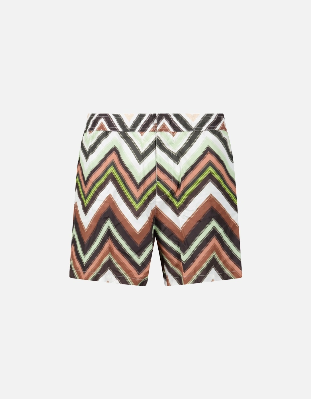 Zig Zag Swim Shorts Multi Green And Brown, 4 of 3