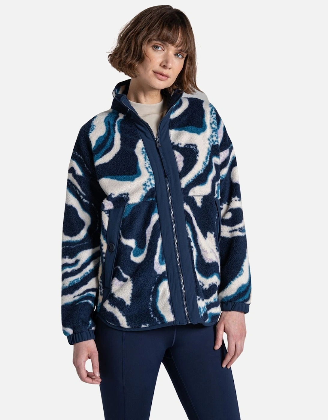 Womens Kidsy Insulated Borg Full Zip Fleece, 2 of 1
