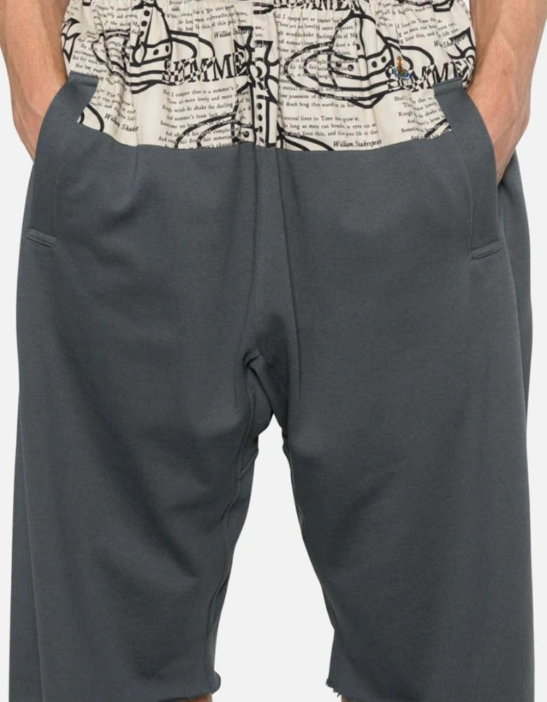 Men's Grey Orb Print Bermuda Shorts