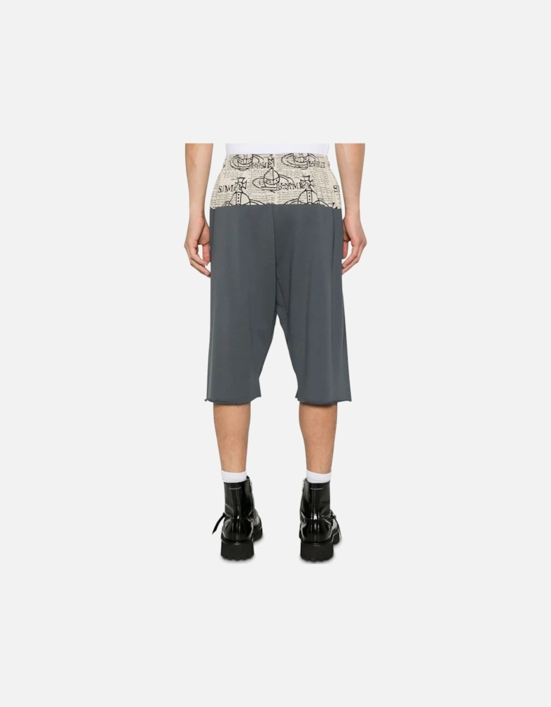 Men's Grey Orb Print Bermuda Shorts