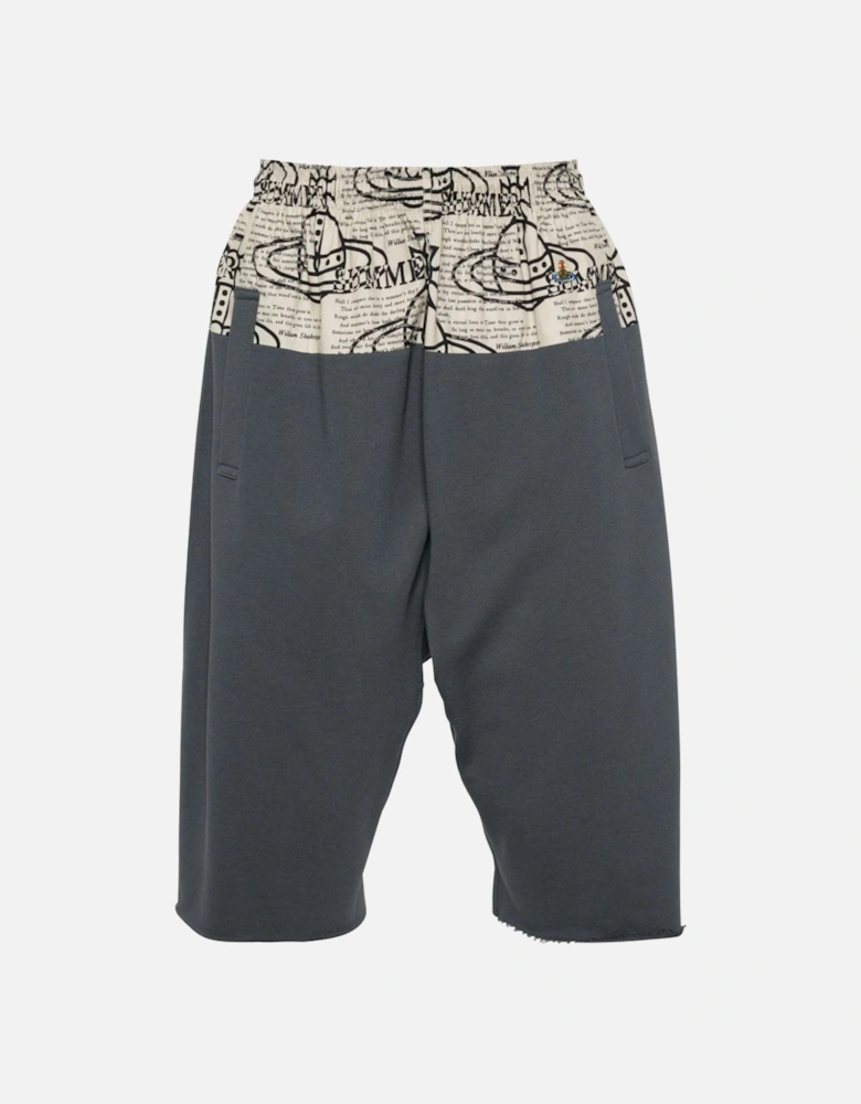 Men's Grey Orb Print Bermuda Shorts