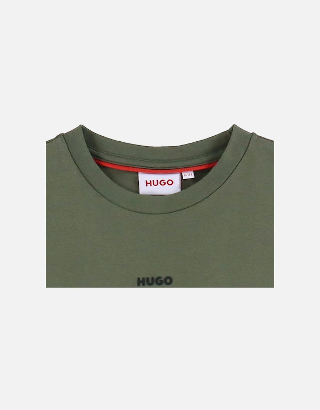 HUGO MAXI OLIVE GREEN BOYS T SHIRT G00434