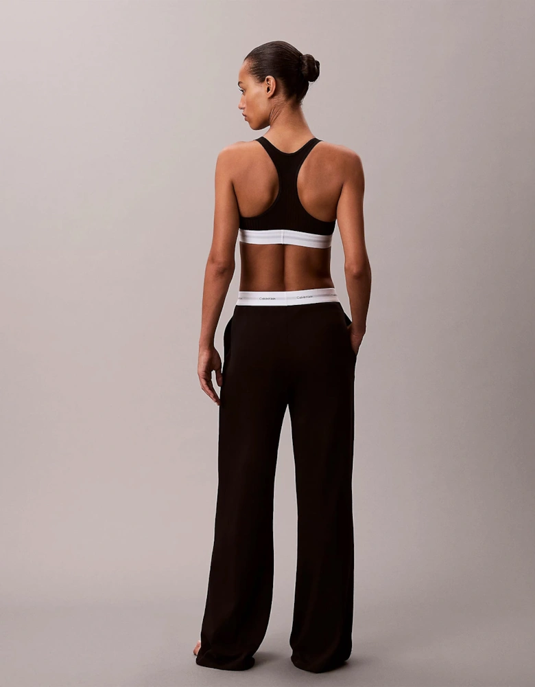 LOGO JERSEY PANT Womens Black