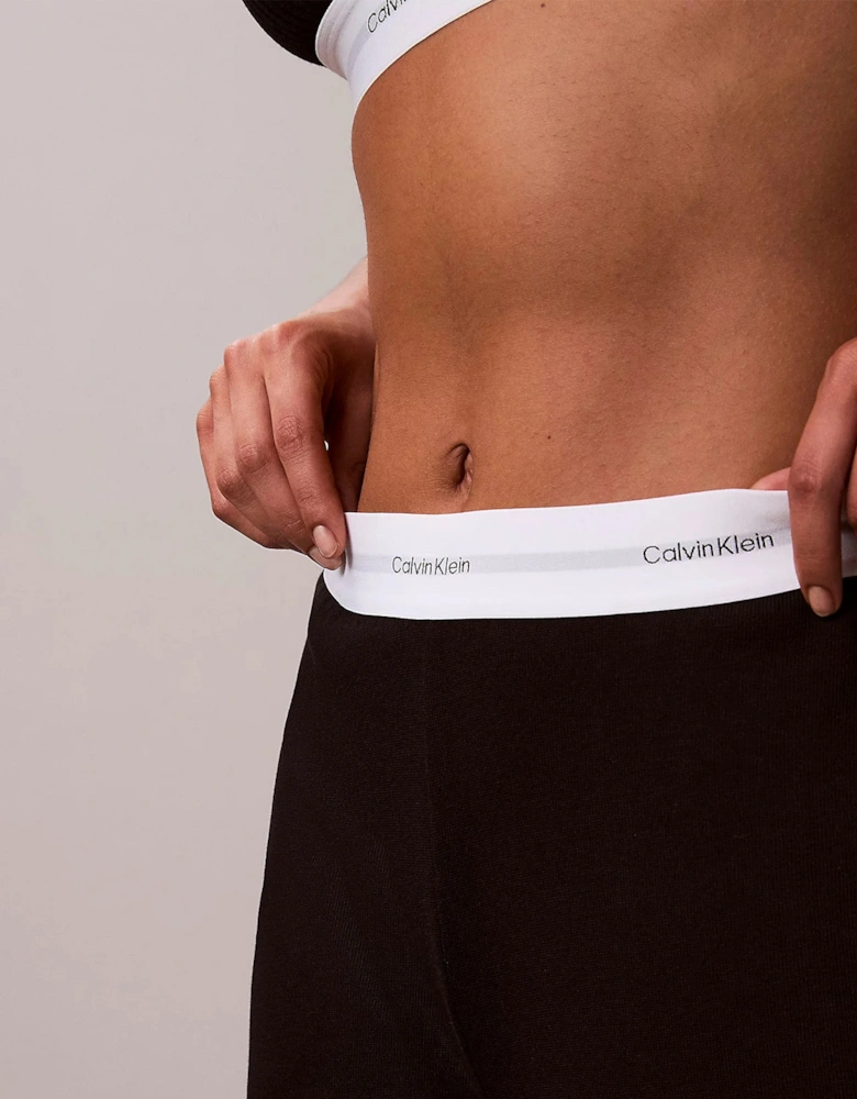 LOGO JERSEY PANT Womens Black