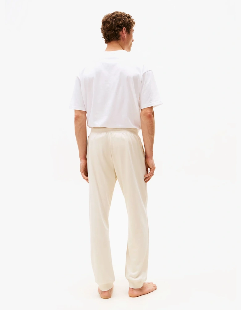TH Original Mens Logo Lounge Joggers Off White Newsprint