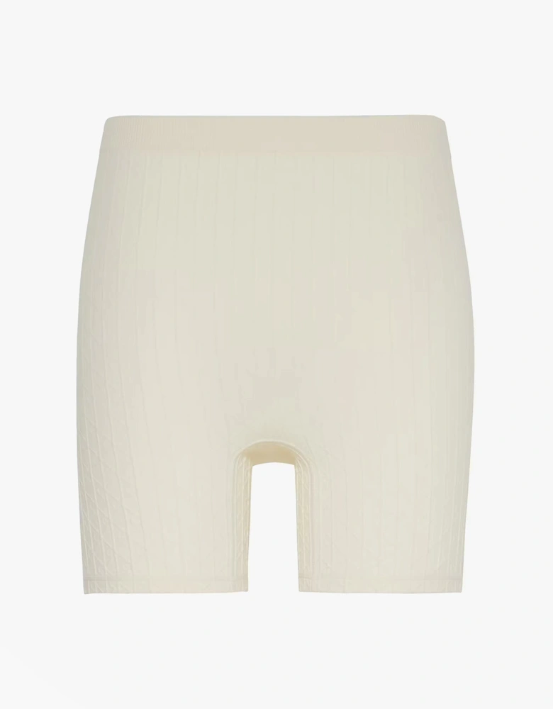 SEAMLESS SHORTIE Womens Shorts Ivory