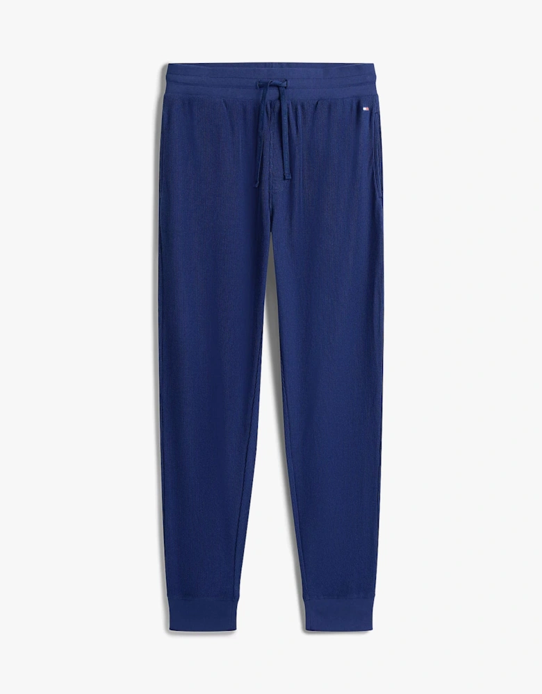 WAFFLE PANT Mens Cuffed Joggers Navy