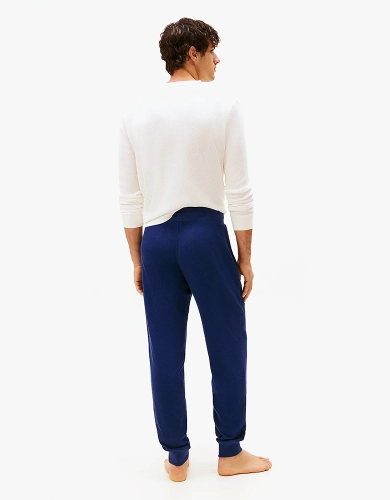 WAFFLE PANT Mens Cuffed Joggers Navy