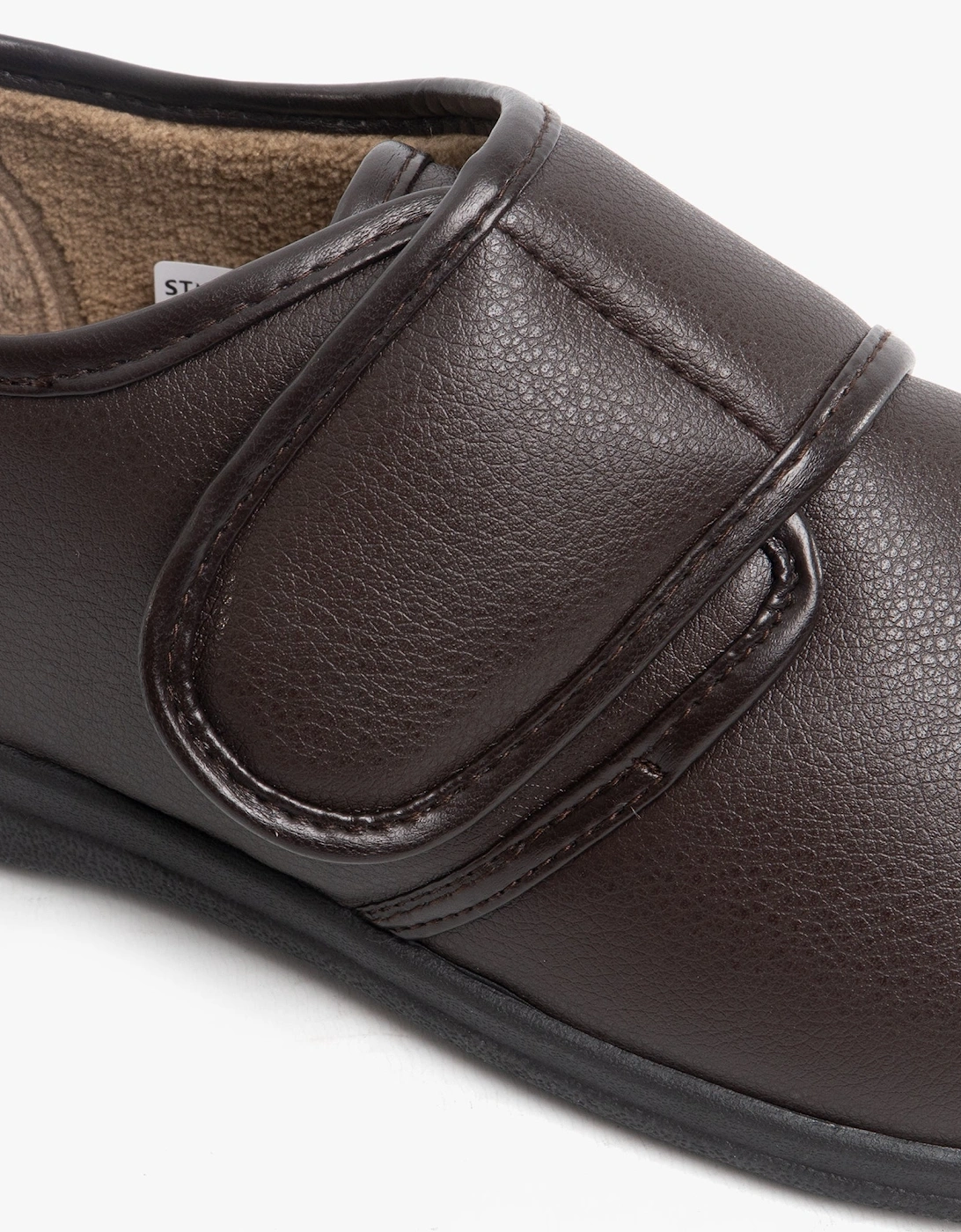 CHRIS Mens Full Slippers Brown