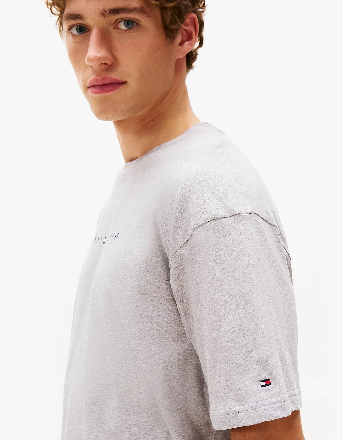 SS TEE CONT. LOGO Mens T-Shirts & Tank Tops Light Grey Heather