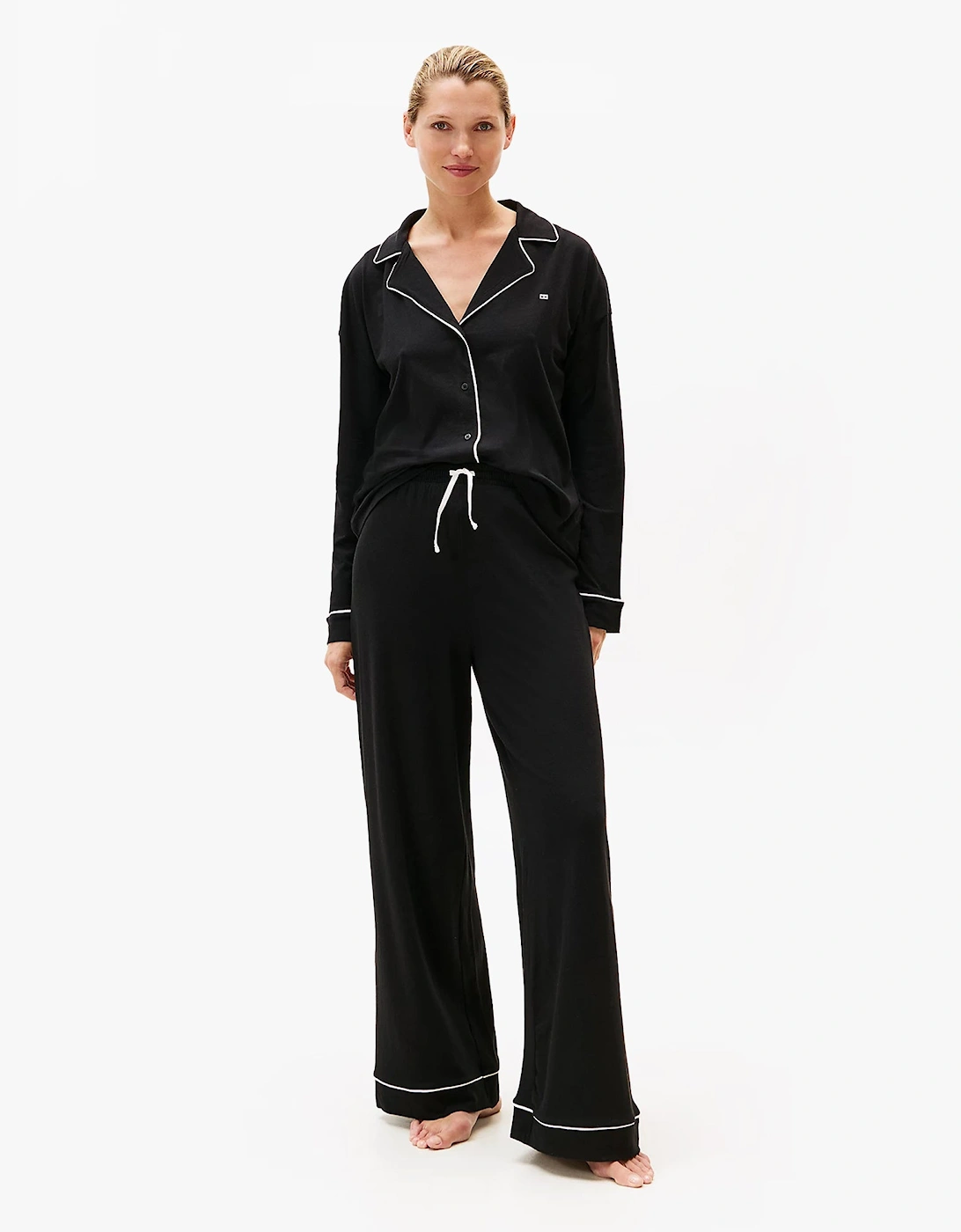 Women's Tommy Hilfiger SHIRT PANTS SET Womens Set Black - Size: 14