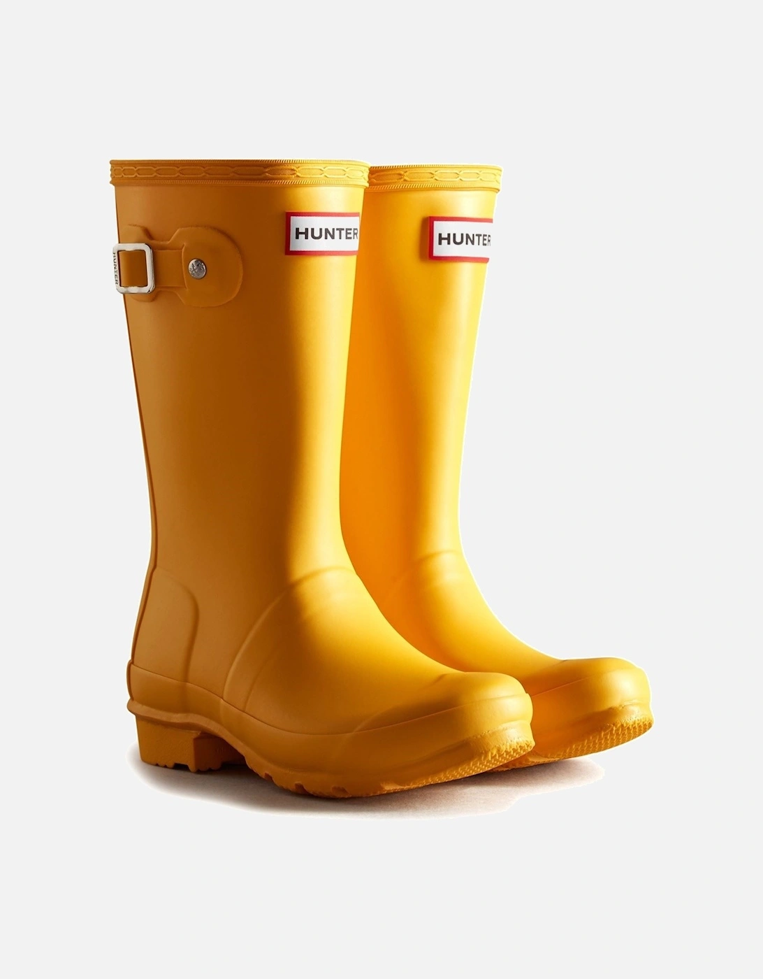 Hunter Junior Originals Boot Rubber Kid's Hunter Yellow Wellington Boots - Size: UK 2 / eu 34 / us 3
