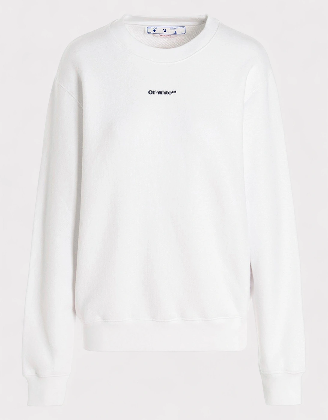 Tie Dye Arrow Crewneck White