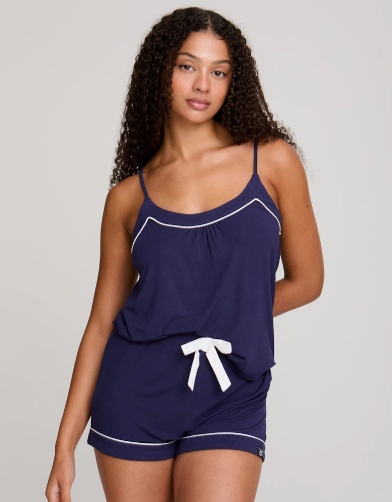 Bamboo Cami Short Pyjama Set in Midnight
