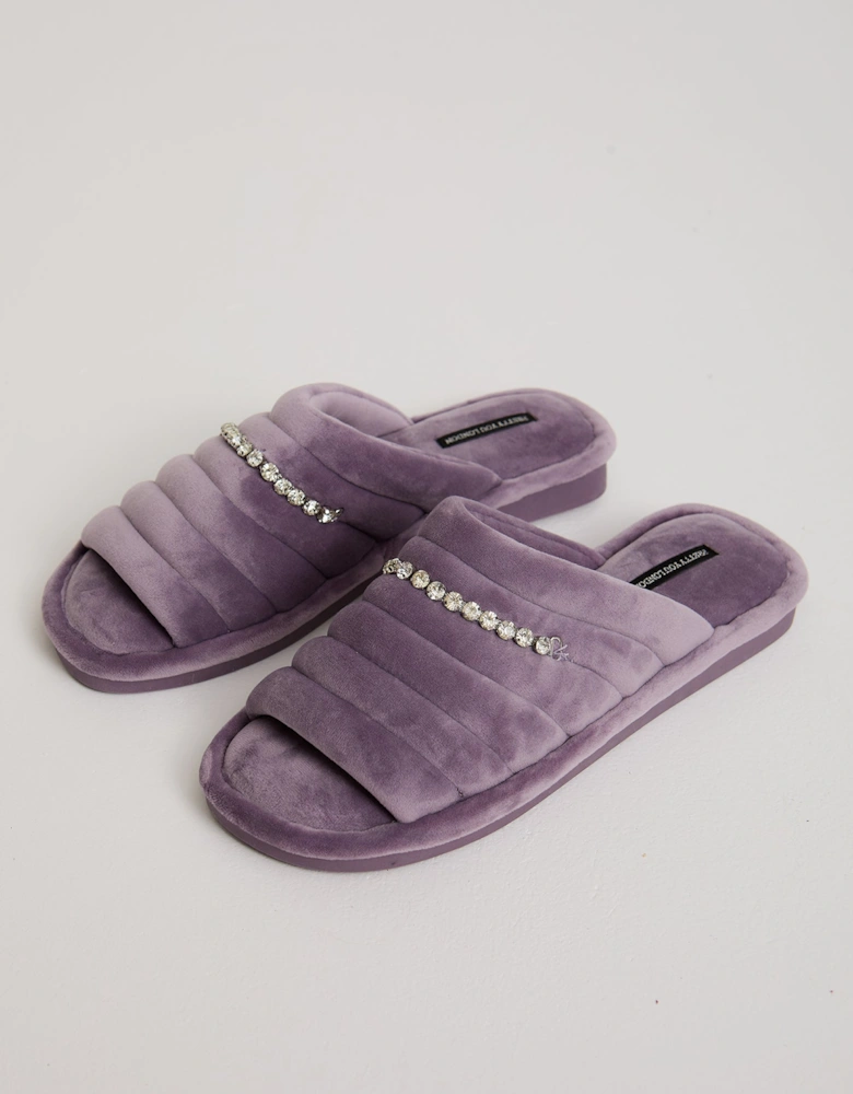 Frankie Slippers in Lavender