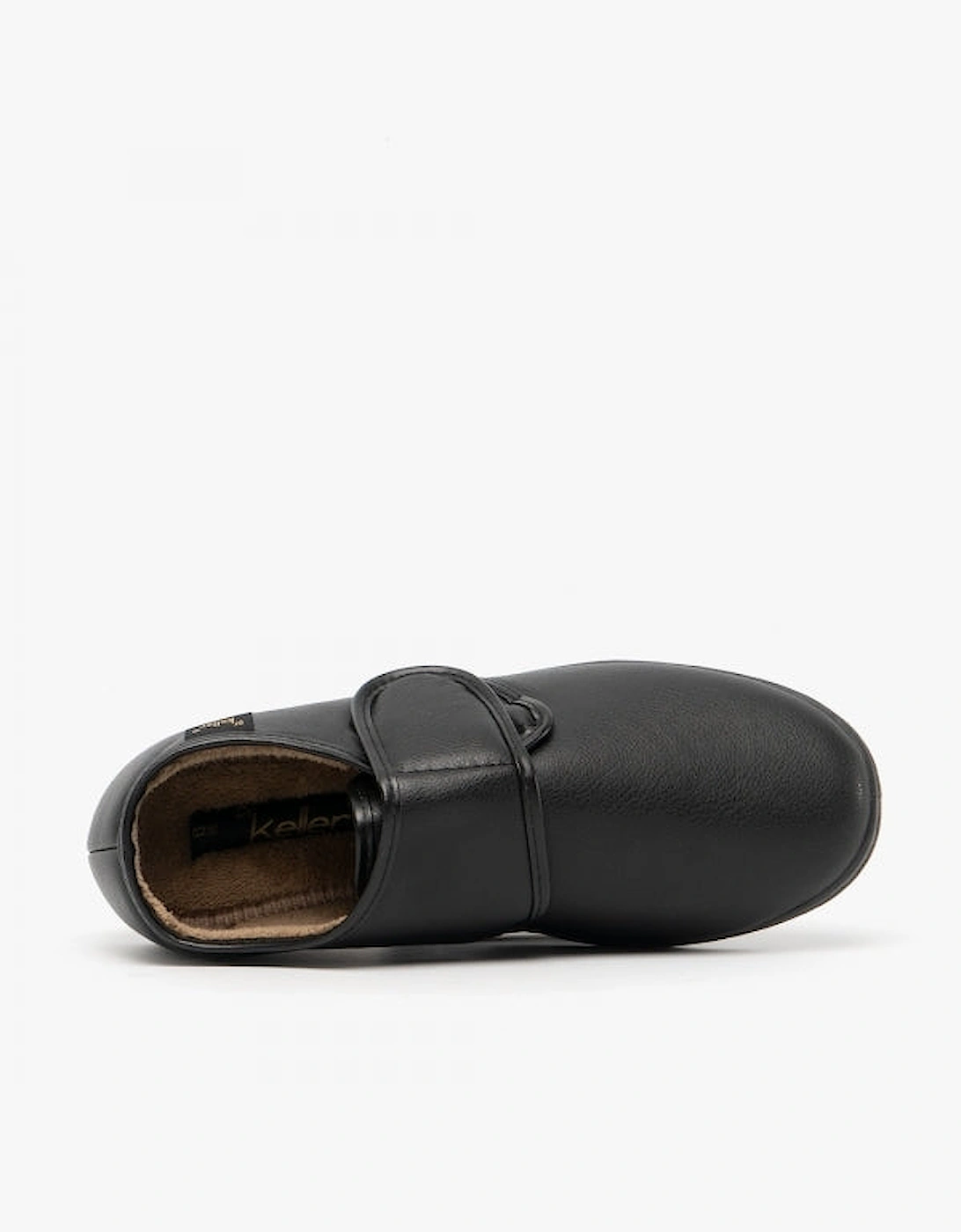 CHRIS Mens Full Slippers Black