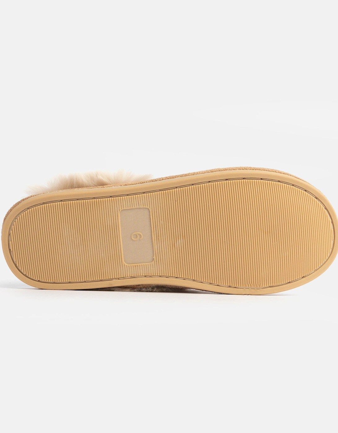 Jo & Joe SCARLETT Womens Faux Fur Mule Slippers Caramel