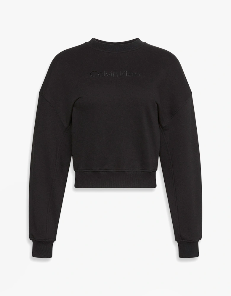 Womens Long Sleeve Pyjama Top Black