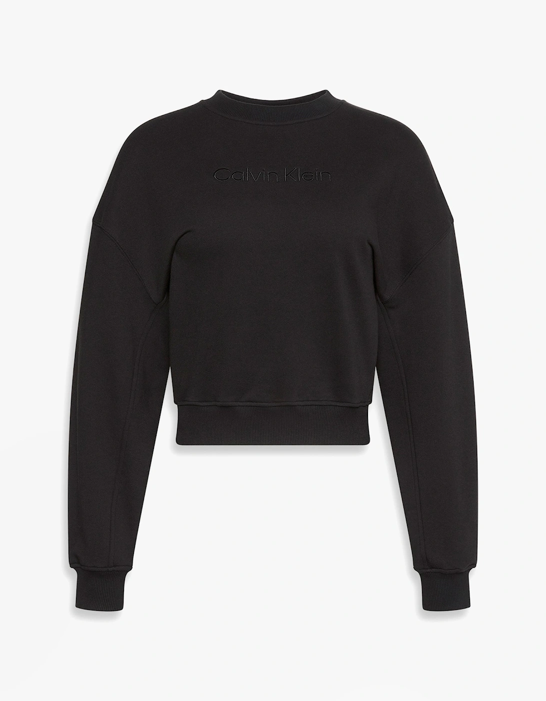 Women's Calvin Klein Womens Long Sleeve Pyjama Top Black - Size: LARGE