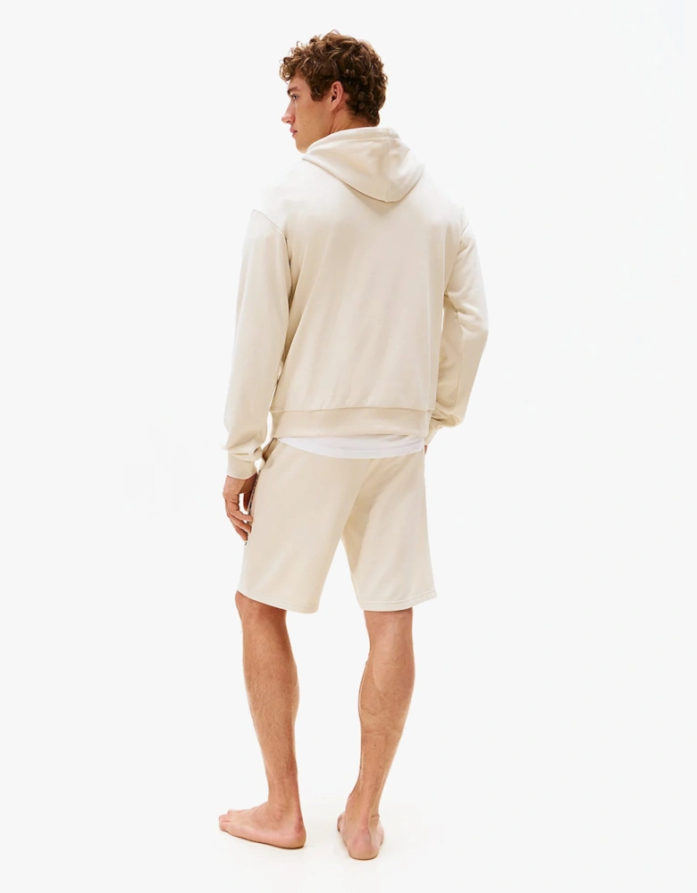 HOODIE Mens Drawstring Lounge Hoody Off White