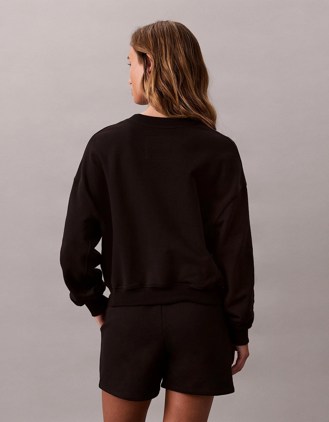 Womens Long Sleeve Pyjama Top Black