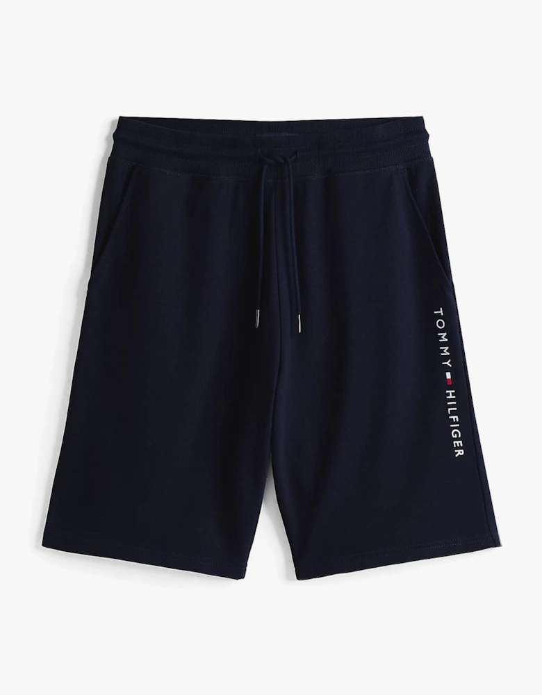Mens TH Original Logo Terry Lounge Shorts Navy