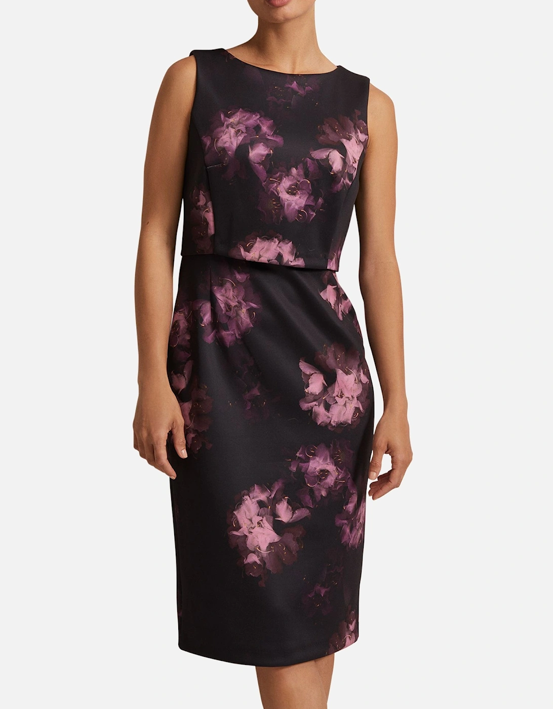 Arianne Floral Scuba Dress Printed, 2 of 1