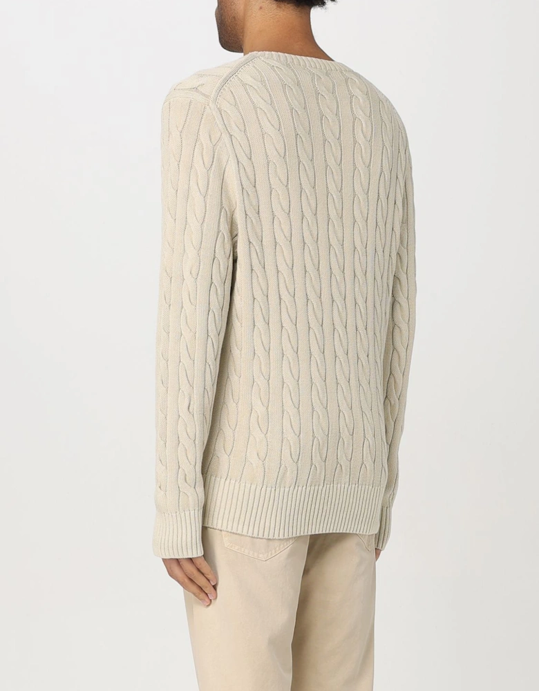 Cable Knit Cotton Sweater