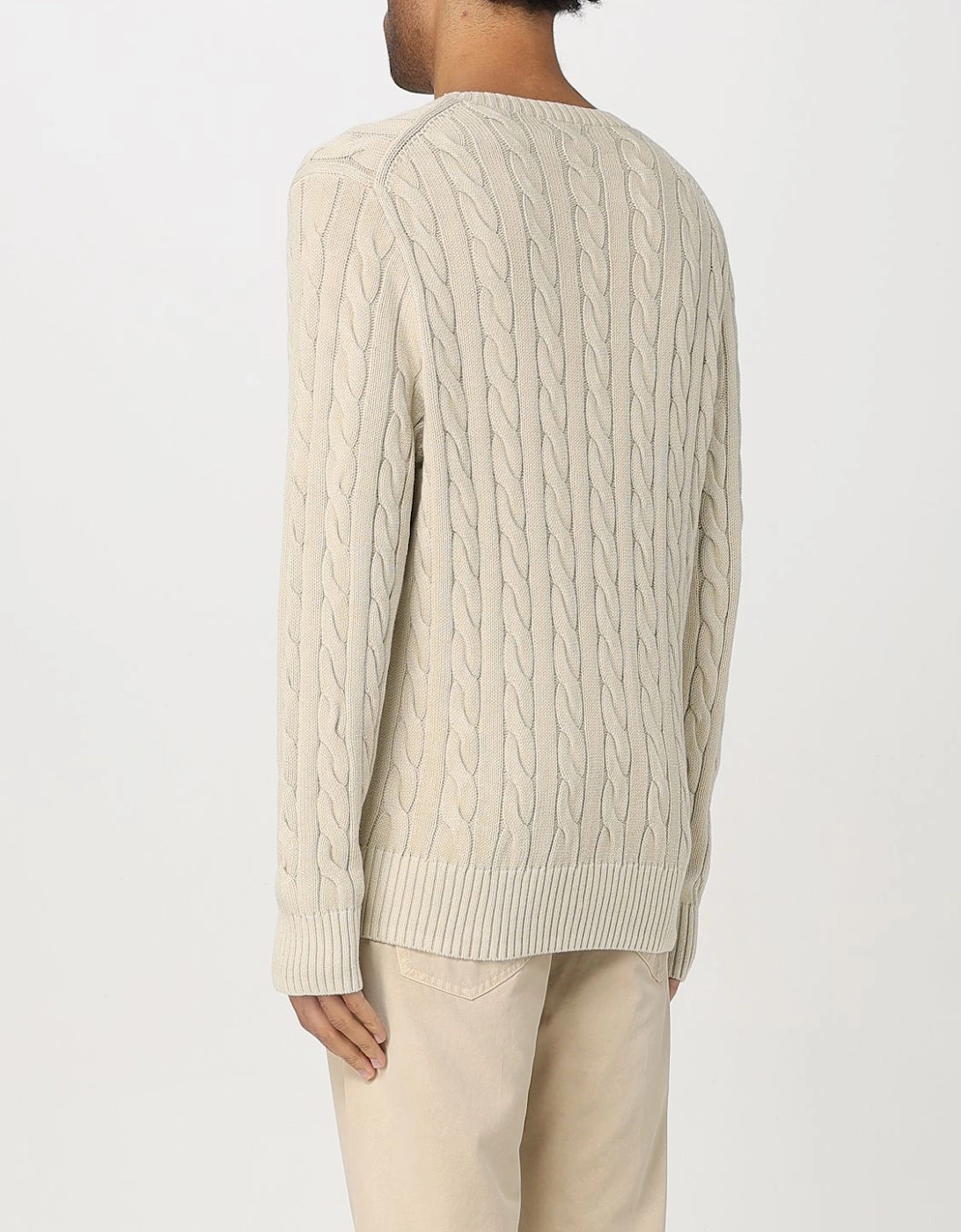 Cable Knit Cotton Sweater