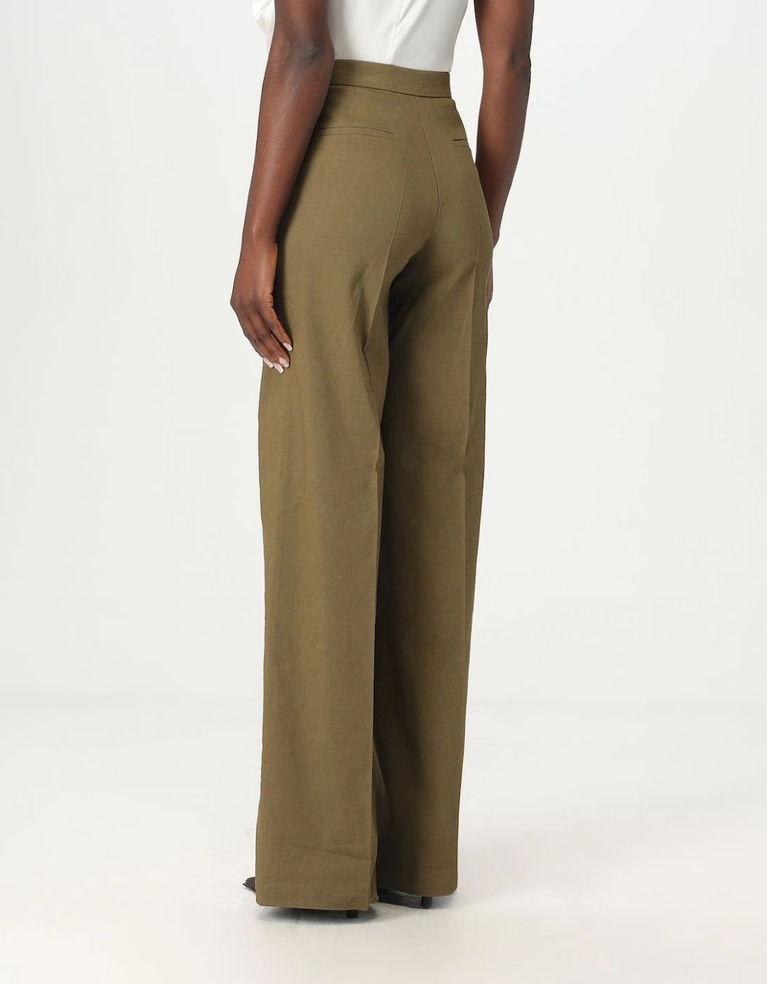 Wide Leg Linen Viscose Pants